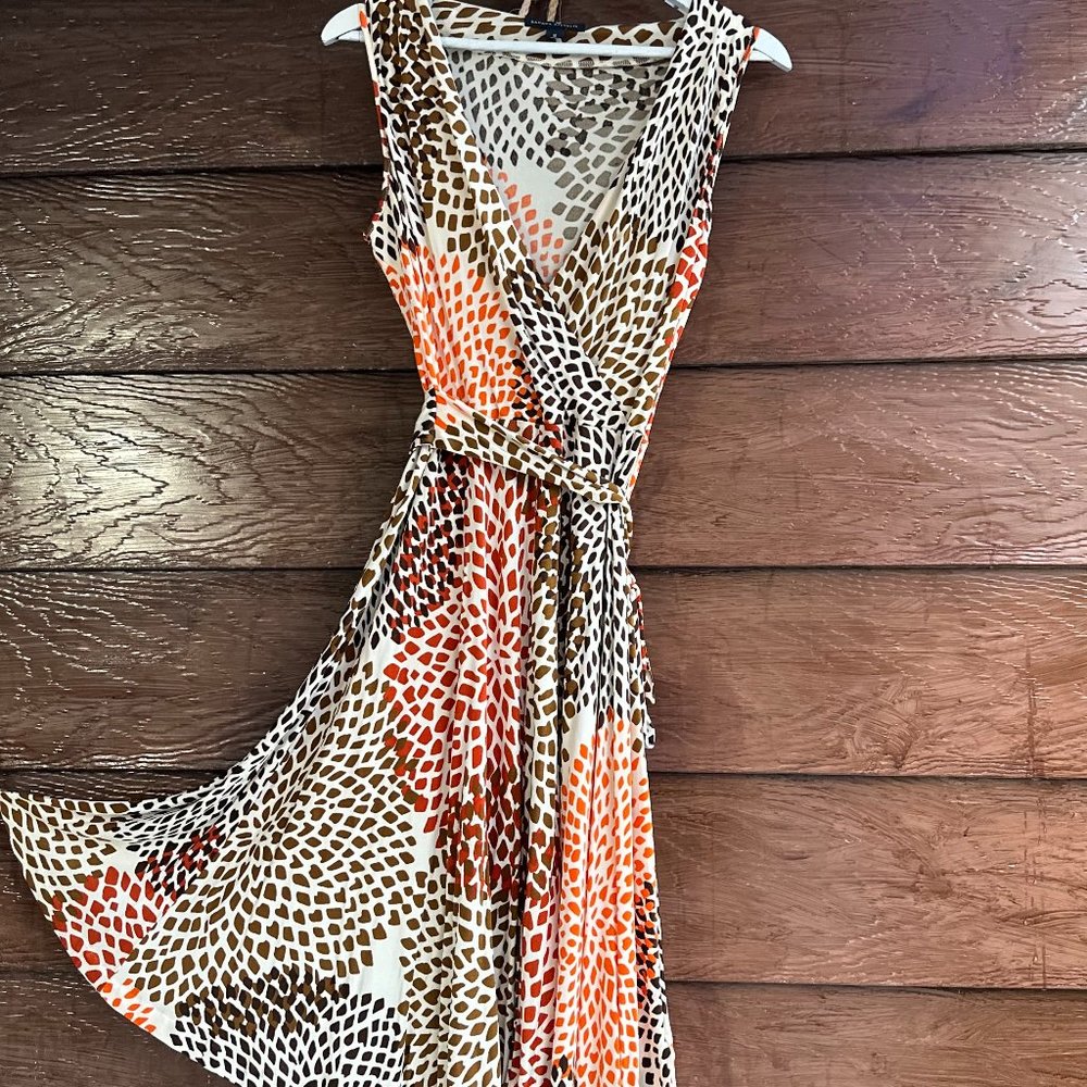 Banana Republic Multicolor Animal prints Silk Blend Heritage Dress NWOT